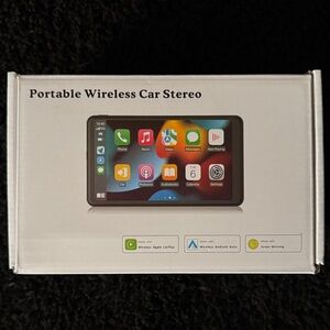 New 2025 Upgraded Wireless CarPlay Screen for Andriod & Iphone: